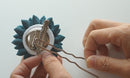 Kanzashi hair stick converter(Silver)