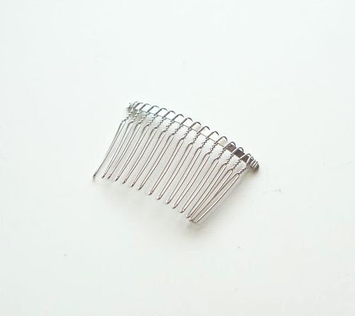 Hair Comb 3PCS for Kanzashi Tsumami zaiku 15 teeth(silver)