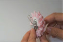2pcs Obidome converter,obi-dome base for hand-made brooch(SILVER)