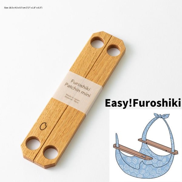 Furoshiki Wood handle - Patchin  Small