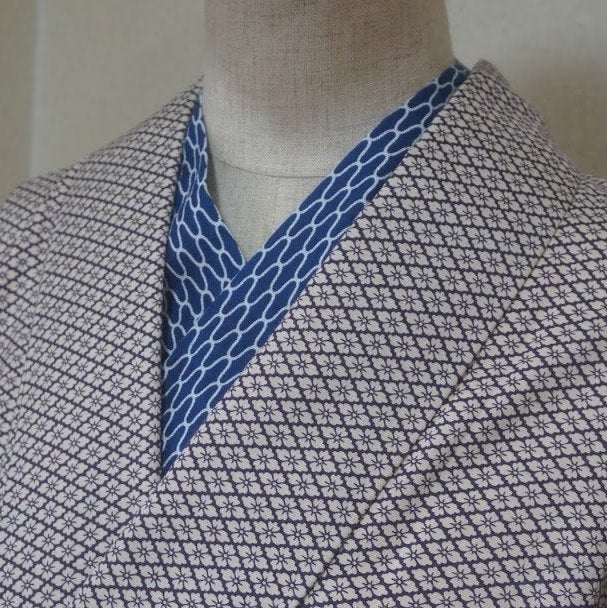 Han eri Cotton washable 17x90cm (6" x 35").. -Ajiro,for kimono,Yukata