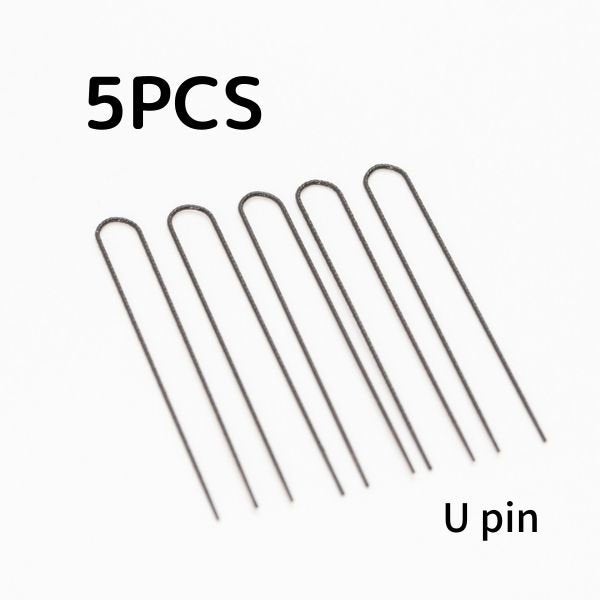 5PCS Kanzashi Hair U shape metal black pins/ for Handicrafting Tsumami