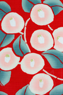 Furoshiki Japanese Traditional Cotton 48cm x 48cm(18.9" x 18.9")white Tsubaki,gift