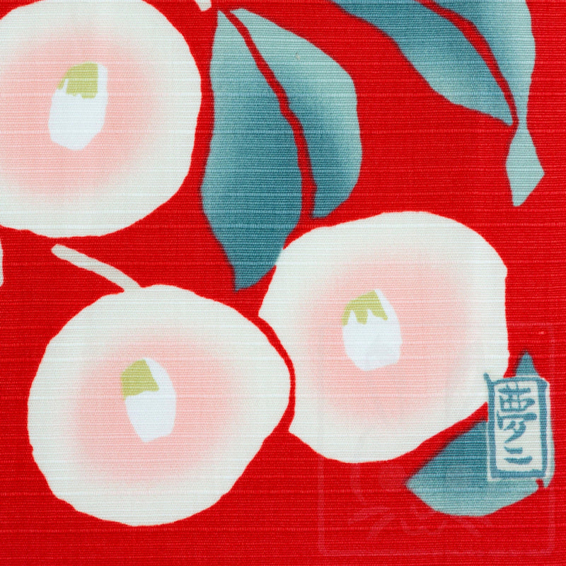 Furoshiki Japanese Traditional Cotton 48cm x 48cm(18.9" x 18.9")white Tsubaki,gift