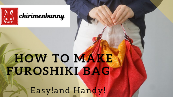 Furoshiki-Easy!How to make Furoshiki bag with Furoshiki belt.
