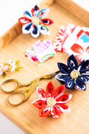 4PCS)DIY kit Tsumamizaiku no Tweezers needed.Hana Iroha Japanese Texile Upcycle Kit