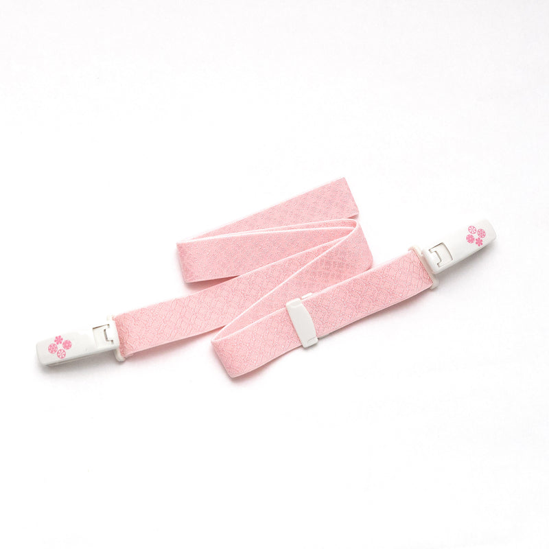 Korin belt (DELUX) L size /for wearing kimono beautifully  kitsuke  ((pink))  elastic belt with clips
