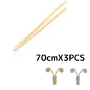 3PCS wire covered with gold / silver thread/gold silver wire for Tsumami kanzashi