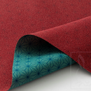 Large size 70cm( 27.50inch):Reversible two sided/double sided Furoshiki Japanese Traditional Polyester Cloth Red wave X Green Asanoha