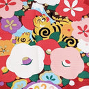 Japanese calendar 2022 furoshiki fabric, red cotton wrapping fabric