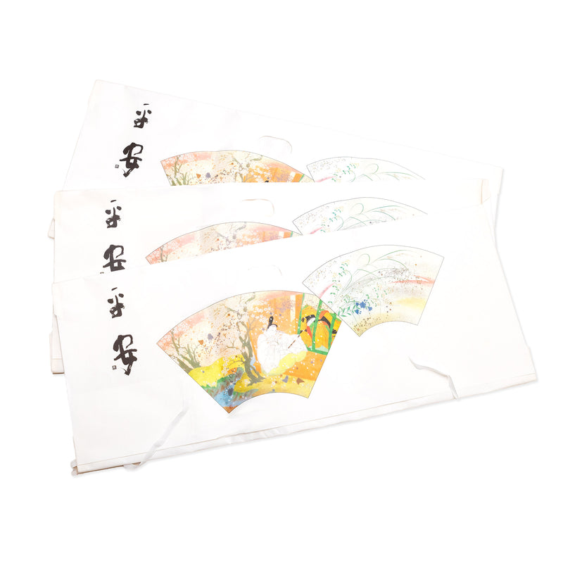 THREE Tatoushi papers,kimono wrapping/storage paper with strings/tatou-shi,tato-shi