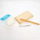 Tsumami Kanzashi Beginner set(tweezers, wood board, bamboo spatula, and starch glue)