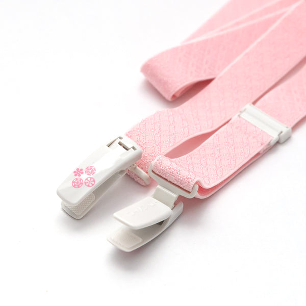 Korin belt (DELUX) L size /for wearing kimono beautifully  kitsuke  ((pink))  elastic belt with clips