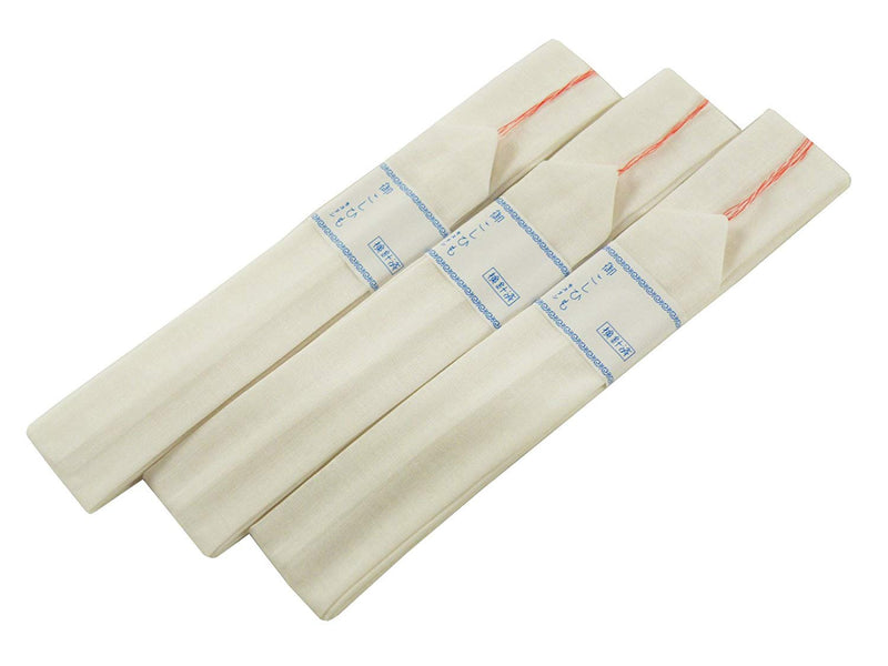 THREE Koshihimo belts Japanese  white regular size,muslin,for wearing Kimono,kitsuke,koshi-himo,koshihimos