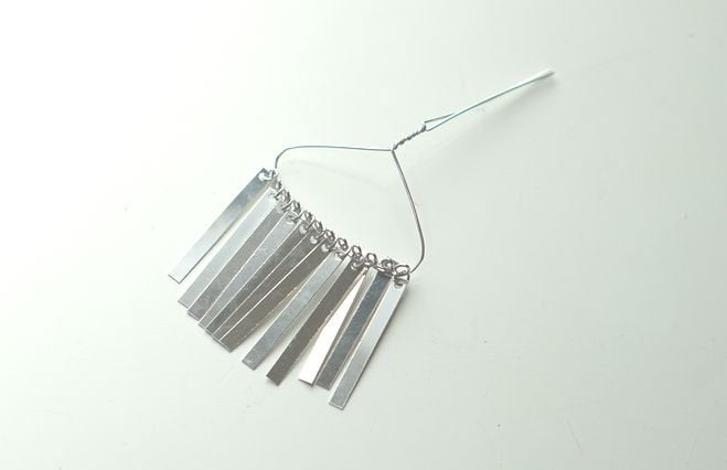 Kanzashi 3PCS Gin Bira 15 flutters wire for handcrafting Kanzashi(Tsumami zaiku)Hair Ornament /maiko/bira bira
