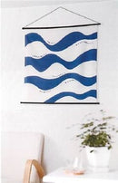 Plastic hanger kit for any fabric to display - Tapestry hangers/Wall hangers for wall hanging for Furoshiki about 50cm