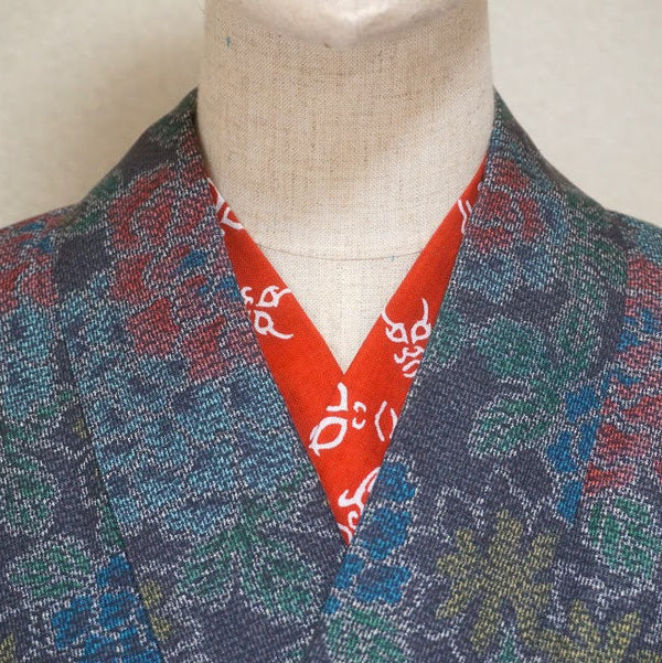 Han eri Cotton washable 17x90cm (6" x 35").. -kumatori,for kimono,Yukata