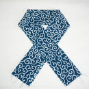 Han eri Cotton washable 17x90cm (6" x 35")..karakusa green,for kimono,Yukata