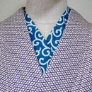 Han eri Cotton washable 17x90cm (6" x 35")..karakusa green,for kimono,Yukata