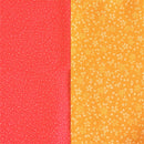 Large size 70cm( 27.50"): Reversible two sided/double sided Furoshiki Japanese Traditional Polyester Cloth Red hail pattern X Yellow sakura