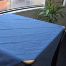 Large size 100cm(39.3")Reversible two sided Furoshiki Japanese Traditional Cotton Cloth Blue wave X Red Asanoha