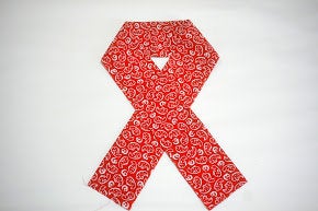 Last Han eri Cotton washable 17x90cm (6" x 35").. red snapper,for kimono,Yukata
