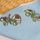 TWO 20" kata kata Furoshiki Bear Blue yellow