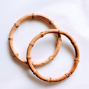 Furoshiki Japanese Traditional Cotton Cloth 48cm (18.9")red + Bamboo ring Yumeji's Tsubaki,gift