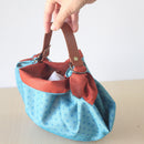 Belt and Reversible two sided/double sided Furoshiki 50X50cmJapanese Traditional Polyester Cloth  Green AsanohaXRed