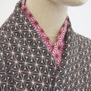 Han eri Cotton washable 17x90cm (6" x 35").. -asanoha pink