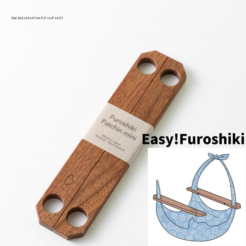 Furoshiki Wood handle - Patchin  Small black walnut