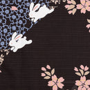 Large 118cm(46inch) Furoshiki Japanese Cotton Cloth Bunnies,sakura and moon