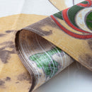 TWO Furoshiki Japanese Traditional Cotton Cloth 50cmX50cm Fujin and Raijin/Toshukai sharaku