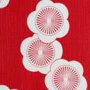 Furoshiki | Japanese 48cm(18.89") double sided /Isa Monyo Reversible Ume Plum Red/Green