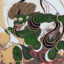 TWO Furoshiki Japanese Traditional Cotton Cloth 50cmX50cm Fujin and Raijin/Toshukai sharaku