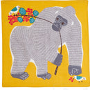 TWO 20" kata kata Furoshiki Bear Blue yellow