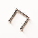 2pcs Obidome converter,obi-dome base for hand-made brooch(SILVER)