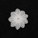 Thin Silky fabric for Kanzashi (Usukinu), white, Soft, made of Cupra for Tsumami zaiku: 34X20cm(13.4"X8")