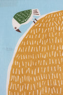 TWO 20" kata kata Furoshiki Bear Blue yellow