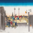 TWO Furoshiki Japanese Traditional Cotton Cloth 50cmX50cm_Asakusa kaminarimon/nihonbashi