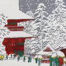 TWO Furoshiki Japanese Traditional Cotton Cloth 50cmX50cm_Asakusa kaminarimon/nihonbashi