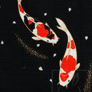 TWO Furoshiki Japanese Traditional Cotton Cloth 50cmX50cm Carp(Nisiki-goi) and Crane