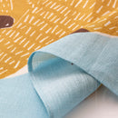 TWO 20" kata kata Furoshiki Bear Blue yellow