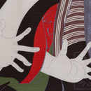 TWO Furoshiki Japanese Traditional Cotton Cloth 50cmX50cm Fujin and Raijin/Toshukai sharaku