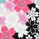 Large Furoshiki Japanese Cotton Cloth colorful sakura  size 107cm(42inch) made in Japan Eco