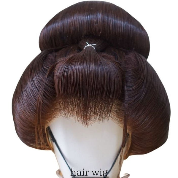 Japanese hair wig, geisha wig, geiko wig, maiko wig, antique,vintage