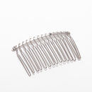 Hair Comb 3PCS for Kanzashi Tsumami zaiku 15 teeth(silver)