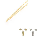3PCS wire covered with gold / silver thread/gold silver wire for Tsumami kanzashi