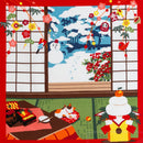 Japanese Wrapping Cloths | Pack of 12 | Furoshiki Cloth | Fabric Wrap | Neko Cat Fabric | Japanese Wall Hanging | Furoshiki Fabric