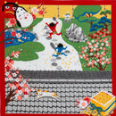 Japanese Wrapping Cloths | Pack of 12 | Furoshiki Cloth | Fabric Wrap | Neko Cat Fabric | Japanese Wall Hanging | Furoshiki Fabric